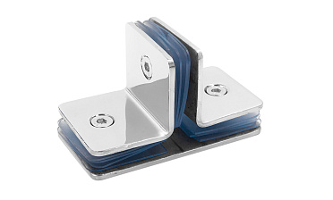 Коннектор для душевой кабины на 3 стекла полированный t727-2 PSS  купить в Санкт-Петербурге