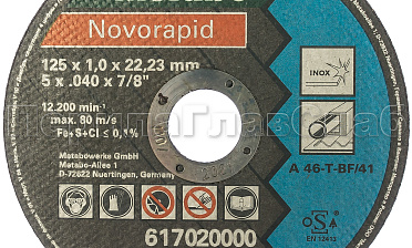 Отрезной круг 125х22х1 Метабо Ф-0971 купить в Санкт-Петербурге