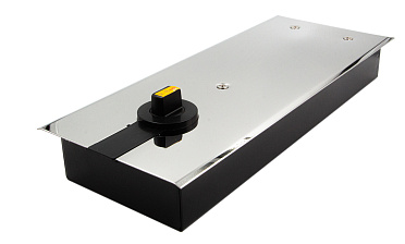 Доводчик для стеклянной двери до 100 кг EN4, напольный, 500 тыс, циклов, нержавеющая сталь AISI 304, полированная t184-3 PSS  купить в Санкт-Петербурге