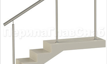 Нержавеющие ограждения без ригелей для крыльца купить в Санкт-Петербурге