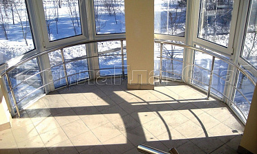 Ригельное ограждение для панорамных окон купить в Санкт-Петербурге