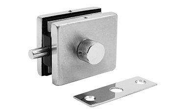 Защелка с ответной частью на стену и пол, шлифованная, вырез 17 t138 SSS купить в Санкт-Петербурге