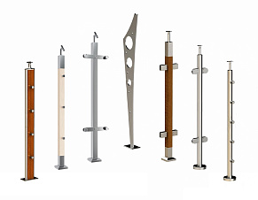Стойки ограждений из нержавеющей стали, балясины купить в Санкт-Петербурге
