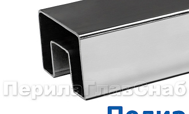 Труба 40х60, с пазом 24х24, полированная, AISI 304 k824-3 купить в Санкт-Петербурге Труба 40х60, с пазом 24х24, полированная, AISI 304 k824-3 купить в Санкт-Петербурге