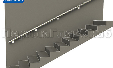 Готовый пристенный поручень с 5 держателями, длина 3700 мм (AISI 304) k730-37 купить в Санкт-Петербурге Готовый пристенный поручень с 5 держателями, длина 3700 мм (AISI 304) k730-37 купить в Санкт-Петербурге