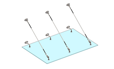 Комплект фурнитуры для козырька 1200х1800 (на вантах/тягах) k671-12-18м купить в Санкт-Петербурге
