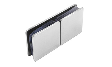 Коннектор для душевой кабины стекло-стекло 180°, 45х45, нерж 304, вырез 64 t724 PSS купить в Санкт-Петербурге