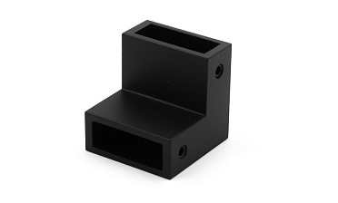 Соединитель труба-труба для трека 30х10 мм, 90°, нержавеющая сталь AISI 304, черная t460 BL купить в Санкт-Петербурге Соединитель труба-труба для трека 30х10 мм, 90°, нержавеющая сталь AISI 304, черная t460 BL купить в Санкт-Петербурге