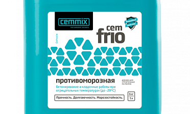 CEMMIX CemFrio противоморозная добавка 5л Ф-0387 купить в Санкт-Петербурге CEMMIX CemFrio противоморозная добавка 5л Ф-0387 купить в Санкт-Петербурге