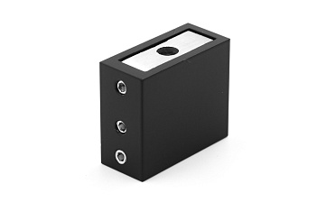 Коннектор стена-труба для прямоугольного трека 30х10 мм, нержавеющая сталь AISI 304, черная t463 BL купить в Санкт-Петербурге Коннектор стена-труба для прямоугольного трека 30х10 мм, нержавеющая сталь AISI 304, черная t463 BL купить в Санкт-Петербурге