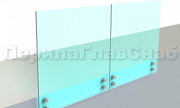 Ограждение без поручня на точечном креплении купить в Санкт-Петербурге