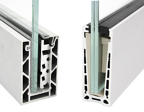 Алюминиевый профиль для стекла зажимной купить в Санкт-Петербурге