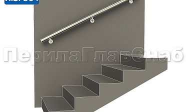 Готовый пристенный поручень с тремя держателями, длина 1700 мм (AISI 304) k730-17 купить в Санкт-Петербурге Готовый пристенный поручень с тремя держателями, длина 1700 мм (AISI 304) k730-17 купить в Санкт-Петербурге