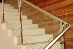 Ограждения из нержавейки со стеклом в Санкт-Петербурге. Готовые проекты ПерилаГлавСнаб - фото 23