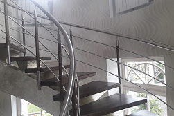 Перила и ограждения из нержавейки и дерева в Санкт-Петербурге. Готовые проекты ПерилаГлавСнаб - фото 1