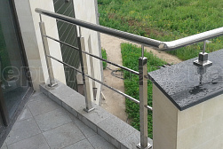 Перила и ограждения из нержавеющей стали с двумя ригелями в Санкт-Петербурге. Готовые проекты ПерилаГлавСнаб - фото 6 Перила и ограждения из нержавеющей стали с двумя ригелями в Санкт-Петербурге. Готовые проекты ПерилаГлавСнаб - фото 6