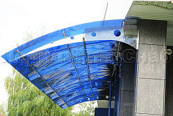 Козырьки и навесы на металлокаркасе в Санкт-Петербурге. Готовые проекты ПерилаГлавСнаб - фото 30