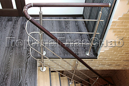 Перила и ограждения из нержавейки и дерева в Санкт-Петербурге. Готовые проекты ПерилаГлавСнаб - фото 3