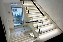 Ограждения лестничных маршей в Санкт-Петербурге. Готовые проекты ПерилаГлавСнаб - фото 1