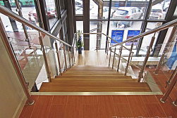 Стеклянные перила для колодезных лестниц в Санкт-Петербурге. Готовые проекты ПерилаГлавСнаб - фото 9