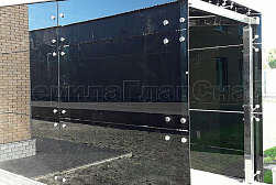 Козырьки и навесы на металлокаркасе в Санкт-Петербурге. Готовые проекты ПерилаГлавСнаб - фото 11