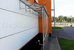 Козырьки и навесы на металлокаркасе в Санкт-Петербурге. Готовые проекты ПерилаГлавСнаб - фото 16