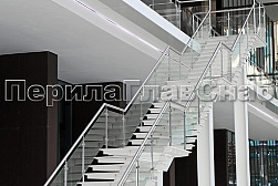 Ограждения из нержавейки со стеклом в Санкт-Петербурге. Готовые проекты ПерилаГлавСнаб - фото 22