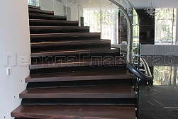 Стеклянные перила для винтовых лестниц в Санкт-Петербурге. Готовые проекты ПерилаГлавСнаб - фото 16