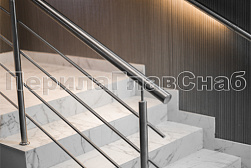 Четырёх и многоригельные перила и ограждения в Санкт-Петербурге. Готовые проекты ПерилаГлавСнаб - фото 1