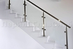 Перила на второй этаж в Санкт-Петербурге. Готовые проекты ПерилаГлавСнаб - фото 1