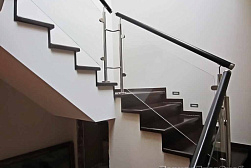 Ограждения из нержавейки со стеклом в Санкт-Петербурге. Готовые проекты ПерилаГлавСнаб - фото 11