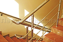 Ограждения из нержавеющей стали с тремя ригелями в Санкт-Петербурге. Готовые проекты ПерилаГлавСнаб - фото 15