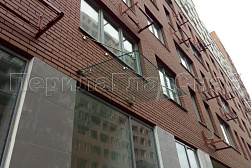 Стеклянные козырьки на вантах в Санкт-Петербурге. Готовые проекты ПерилаГлавСнаб - фото 5 Стеклянные козырьки на вантах в Санкт-Петербурге. Готовые проекты ПерилаГлавСнаб - фото 5