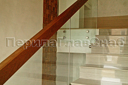 Цельностеклянные ограждения на несущем стекле в Санкт-Петербурге. Готовые проекты ПерилаГлавСнаб - фото 24