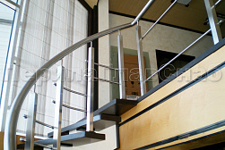 Перила и ограждения из нержавеющей стали с двумя ригелями в Санкт-Петербурге. Готовые проекты ПерилаГлавСнаб - фото 3 Перила и ограждения из нержавеющей стали с двумя ригелями в Санкт-Петербурге. Готовые проекты ПерилаГлавСнаб - фото 3