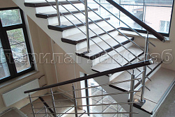 Перила и ограждения из нержавейки и дерева в Санкт-Петербурге. Готовые проекты ПерилаГлавСнаб - фото 24