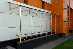 Козырьки и навесы на металлокаркасе в Санкт-Петербурге. Готовые проекты ПерилаГлавСнаб - фото 17