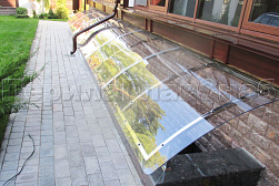 Козырьки и навесы на металлокаркасе в Санкт-Петербурге. Готовые проекты ПерилаГлавСнаб - фото 7