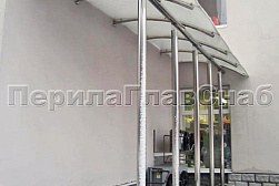 Козырьки и навесы на металлокаркасе в Санкт-Петербурге. Готовые проекты ПерилаГлавСнаб - фото 27
