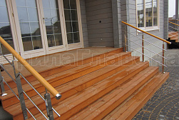 Перила и ограждения из нержавейки и дерева в Санкт-Петербурге. Готовые проекты ПерилаГлавСнаб - фото 9