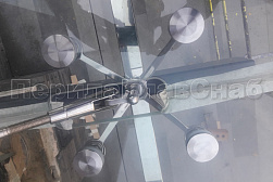 Стеклянные козырьки на спайдерах в Санкт-Петербурге. Готовые проекты ПерилаГлавСнаб - фото 8