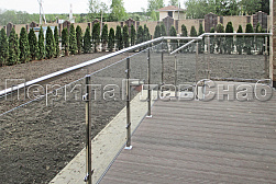 Ограждения из нержавейки со стеклом в Санкт-Петербурге. Готовые проекты ПерилаГлавСнаб - фото 21