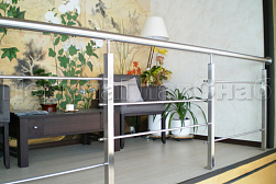 Перила и ограждения из нержавеющей стали с двумя ригелями в Санкт-Петербурге. Готовые проекты ПерилаГлавСнаб - фото 4 Перила и ограждения из нержавеющей стали с двумя ригелями в Санкт-Петербурге. Готовые проекты ПерилаГлавСнаб - фото 4