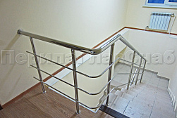 Ограждения из нержавеющей стали с тремя ригелями в Санкт-Петербурге. Готовые проекты ПерилаГлавСнаб - фото 14