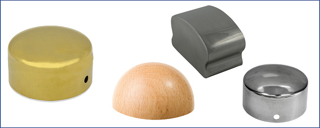 Заглушки для деревянного поручня в Санкт-Петербурге. Комплектующие для лестничных ограждений и перил ПерилаГлавСнаб  Заглушки для деревянного поручня в Санкт-Петербурге. Комплектующие для лестничных ограждений и перил ПерилаГлавСнаб